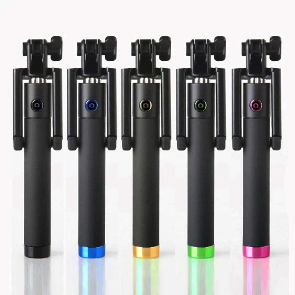 

Mini Selfie Stick Portable Extendable Monopod Self-Pole Handheld Wired Selfie Stick For iPhone for Smartphone