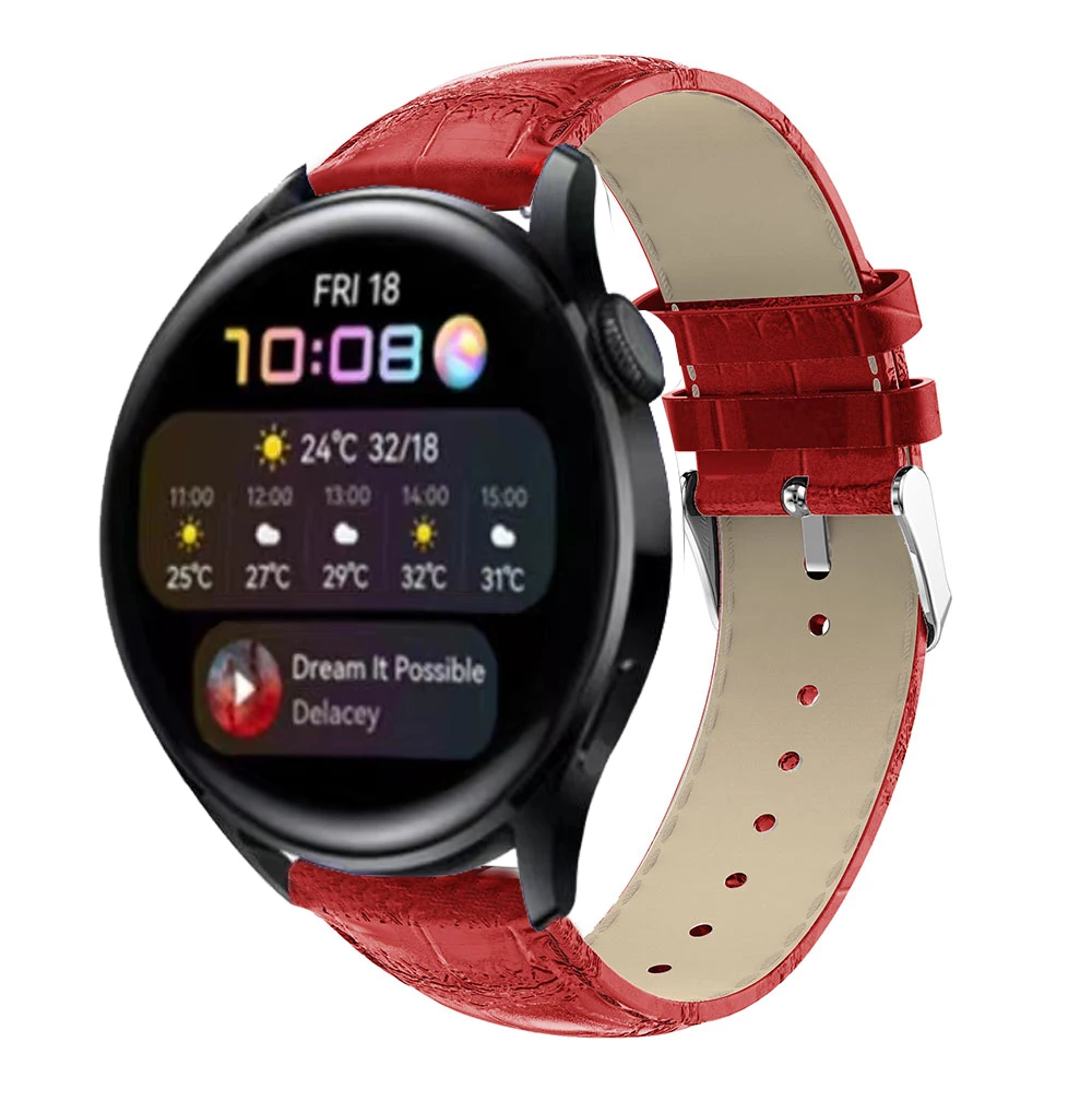 

Leather Band Strap For Huawei Watch 3 / Watch 3 Pro Sports Edition Watchband Bracelet 22mm Wristband For Huawei Watch GT2 Pro