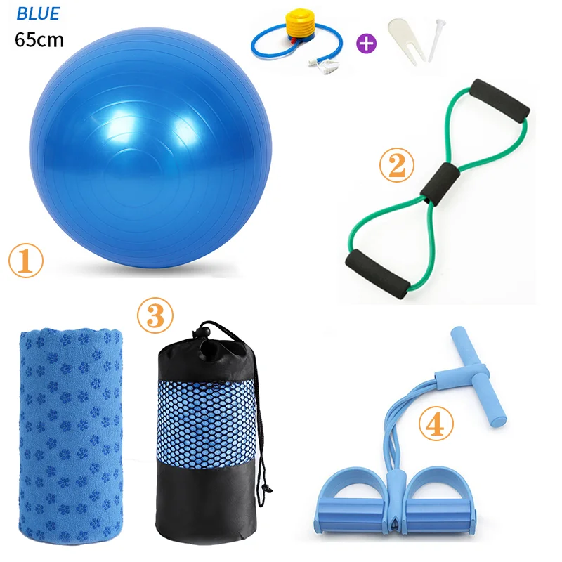 Набор мячей для фитнеса и йоги в комплект входят 65 см мячи баланс Пилатес мяч