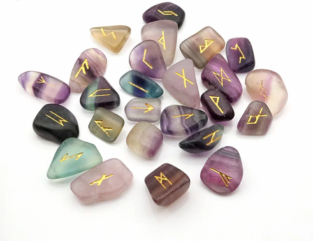 

25Pcs Freedom Natural Amethyst Crystal Runes Stones Irregular Divination Agate Rune Fortune-telling Reiki Healing Gift Decor