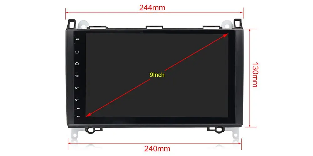Ips DSP Android 9,0 4G 8 ядерный Автомобильный gps для Benz Sprinter B200 W209 W169 W245 B170 Vito W639 dvd-плеер стерео радио аудио