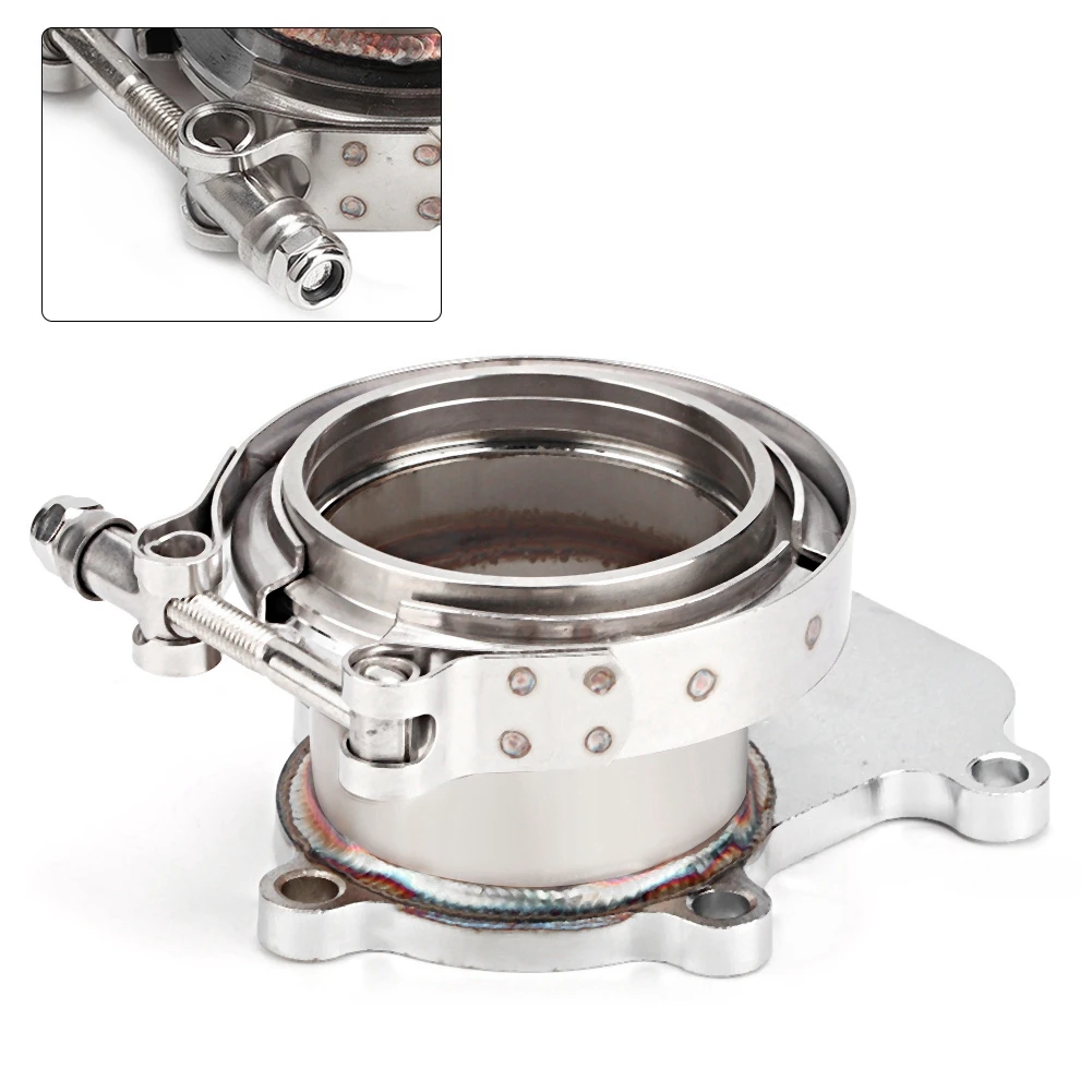 M8 Нержавеющая сталь для Holset WH1C HX35 HX35W Downpipe турбо-фланец To 3 &quotV-Band Adapter (для проекта