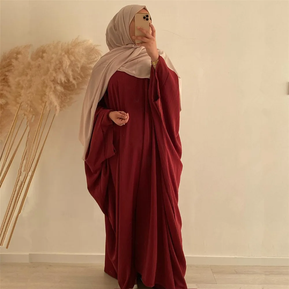 

Eid Ramadan Muslim Dubai Abaya Women Long Khimar One Piece Batwing Niqab Prayer Hijab Dress Jilbab Kaftan Islam Arab Modest Robe
