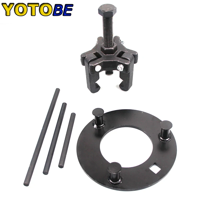 

Car Timing Belt Changing Removing Damper Pulleys for Mazda and Chrysler Engines Three-jaw Harmonic Balancer Dampener Puller