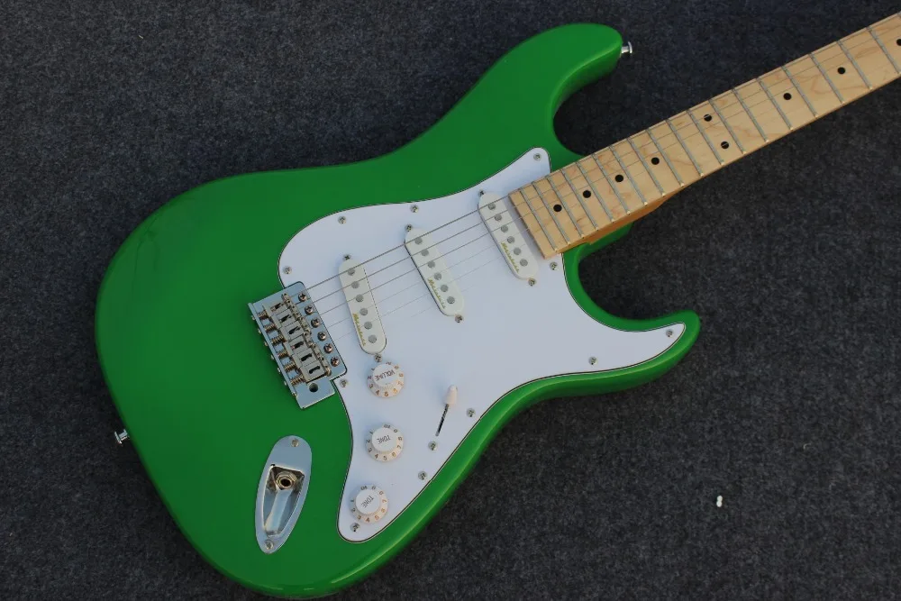 

New standard Custom electric guitar, Maple fingerboard guitarra,6 stings gitaar,green color.real photos
