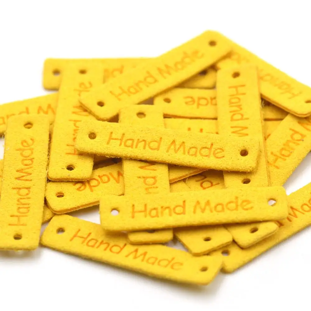Ярлыки KALASO ручной работы 20 шт. желтые ярлыки для одежды материалы рукоделия шитье