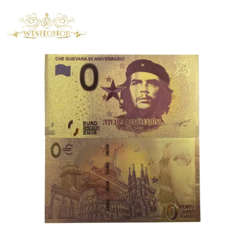 Банкноты CHE GUEVARA 90 юбилей 1928 2018 евро SOUV 0 Золотая фольга для бизнеса и