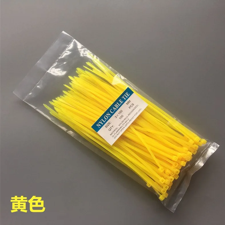 100 шт. самоблокирующиеся пластиковые нейлоновые кабельные стяжки ширина мм 2 5