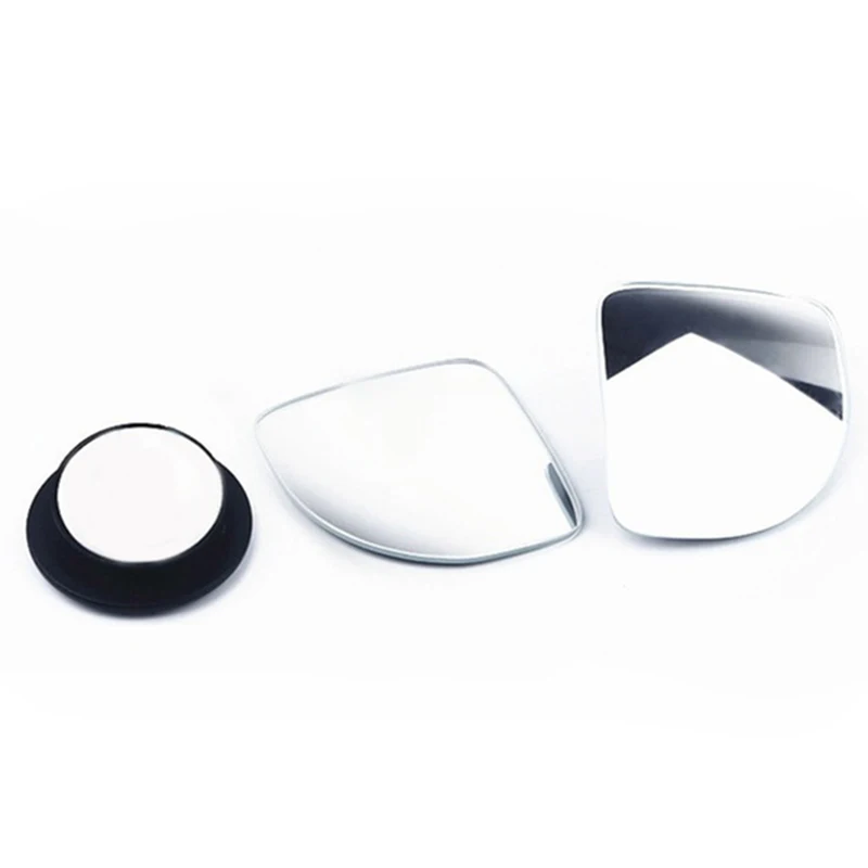 2pcs Car Blind Spot Mirror Framless Wide Angle Round Convex Small Side 360 Degree Blindspot Rearview Parking | Автомобили и