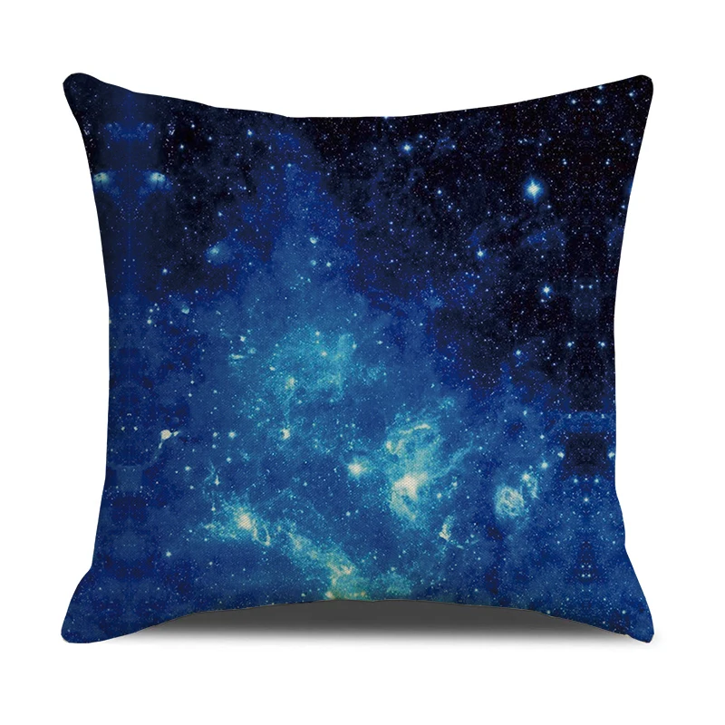 Чехол для подушки туннель звездное небо голубой квадратный чехол из полиэстера