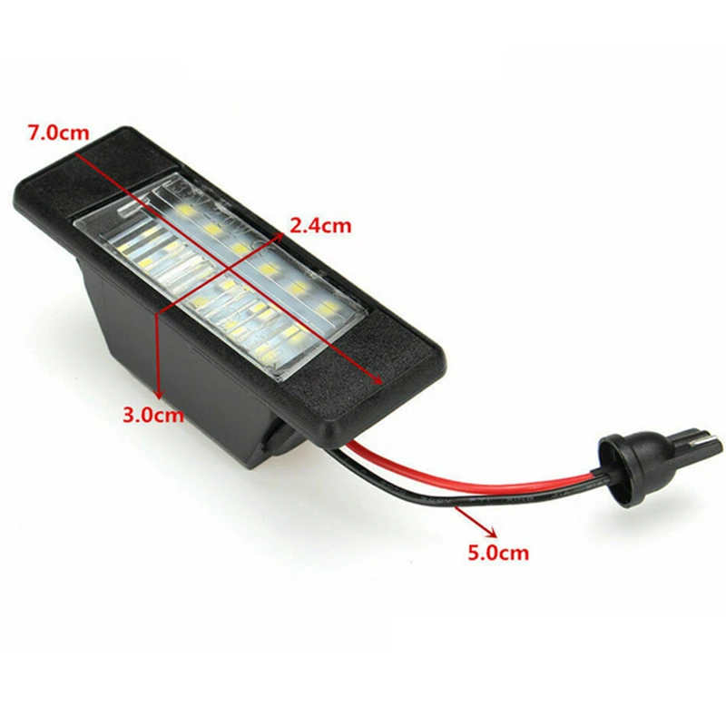 2 шт. светодиодсветодиодный подсветки для номерного знака 6500 К 12 В | Автомобили и