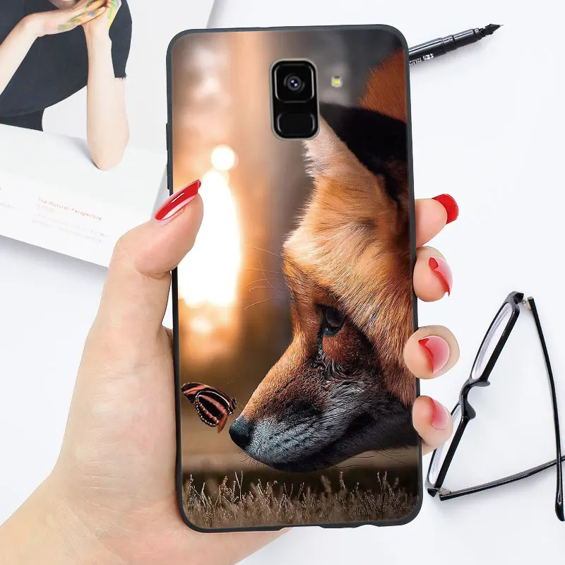 xx8 Чехол для samsung J4 Plus чехол Galaxy J6 плюс J3 J5 J7 чехол Крышка Глянцевая блестящая Coque - Цвет: xx8