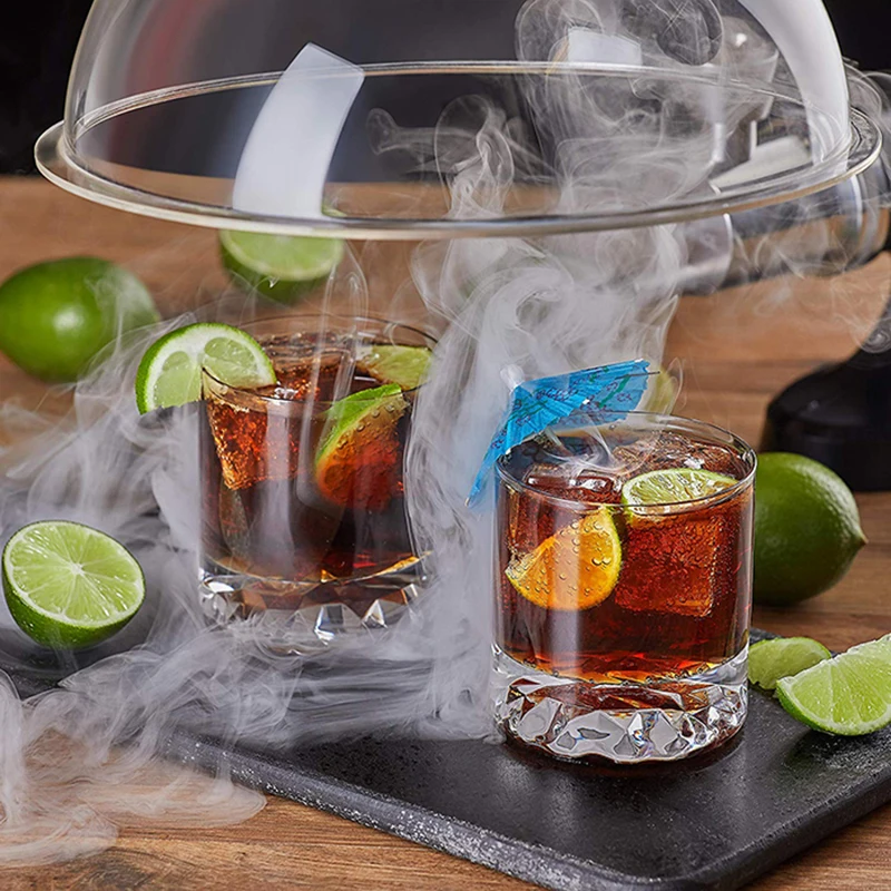 

YUMYTH Smoking Gun Dome Cover 8/ 10/ 12 inches Plastic Smoke Infuser Cloche Lid Dome Cover for Smoker Gun Plates Bowls T270