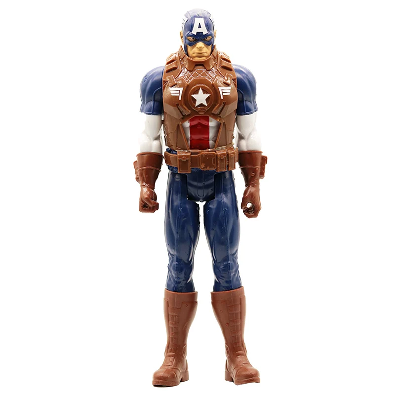 Мстители миниатюры Marvel ПВХ Фигурки Человек-паук Фигурки, детские игрушки Капитан Marvel Бэтмен Человек-паук Халк - Цвет: 1 Pcs 30 CM