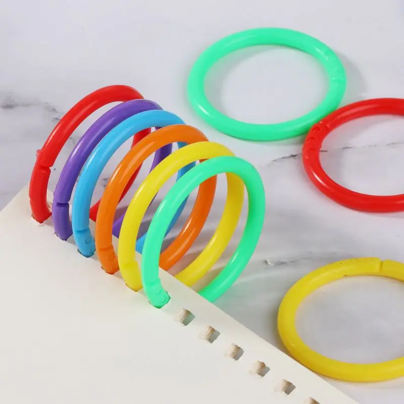20 шт. 35 мм креативные пластиковые круглые многофункциональные кольца для