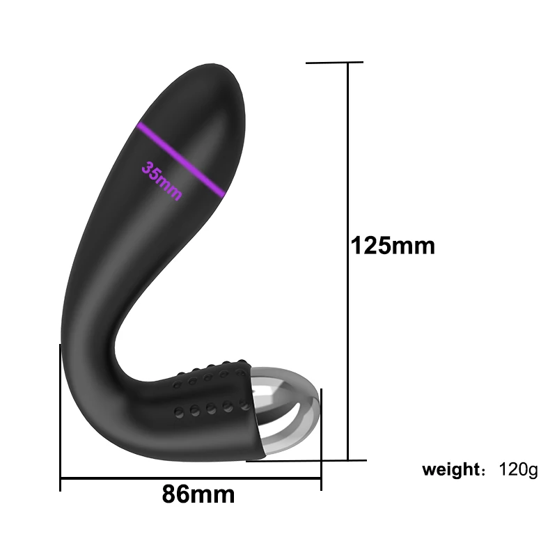 10 скоростей Силиконовый анальный вибратор мужской массажер простаты анальные