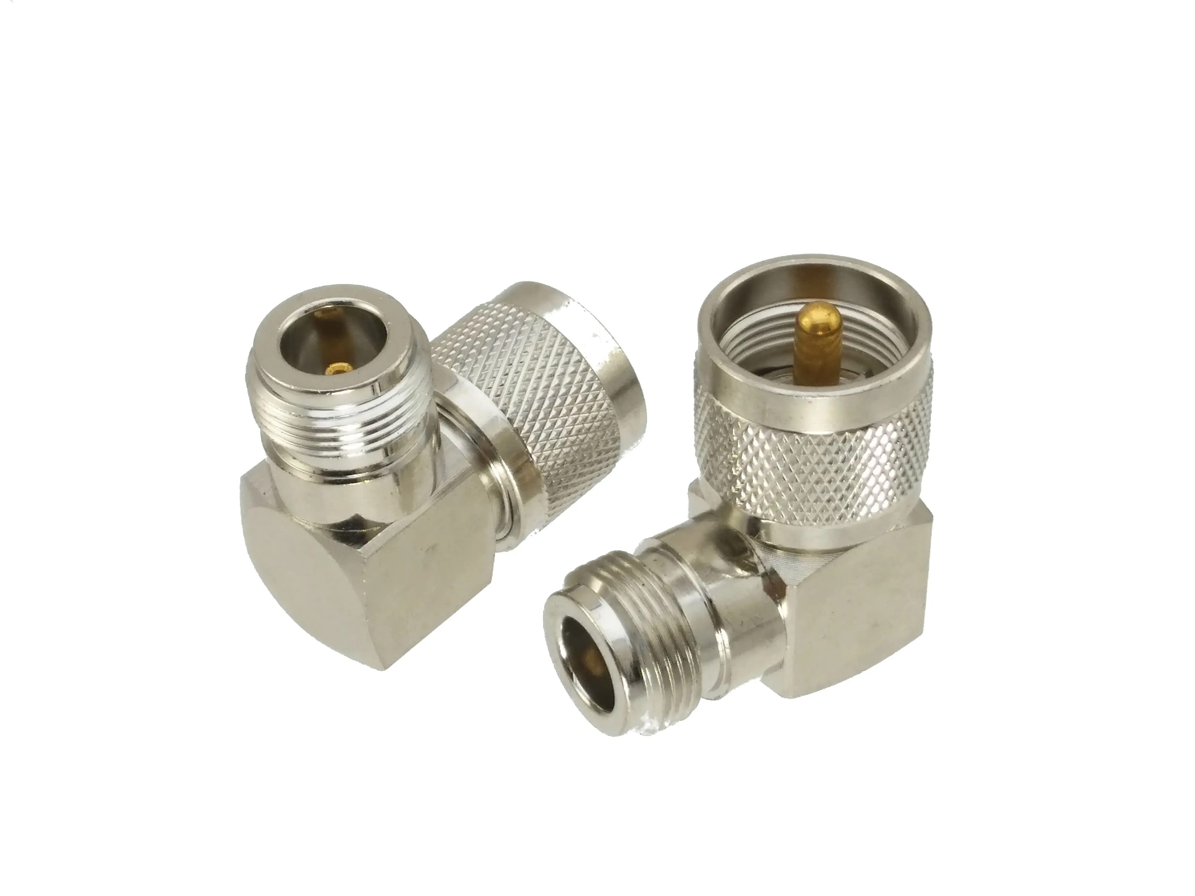 

10pcs Adapter converter PL259 UHF male Plug to N female jACK right angle RF Coaxial connector