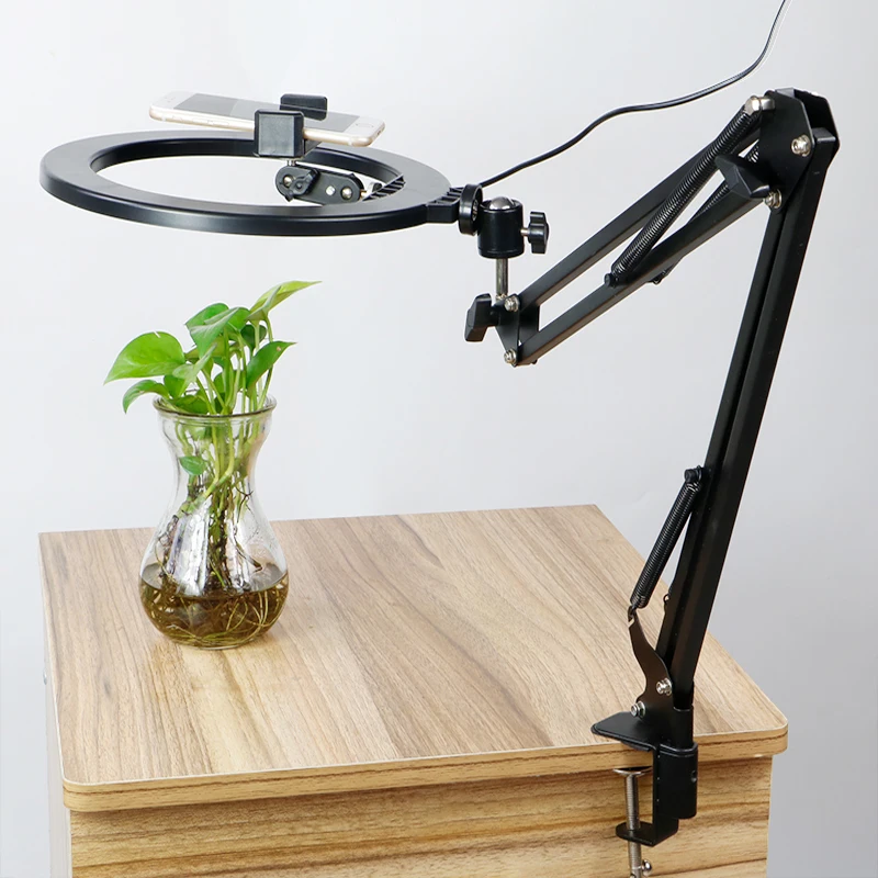 Светильник для фотографии металлический держатель с длинной ручкой