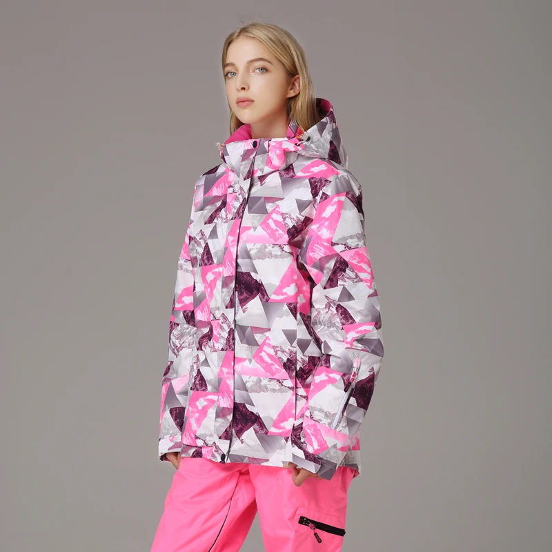Акция! Женская лыжная куртка холодная зимняя уличная для сноуборда