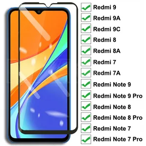 9d tempered glass for xiaomi redmi 9 9a 9c 8 8a 7 7a screen protector glass redmi 10x note 8 8t 7 9s 9 pro max protective glass free global shipping