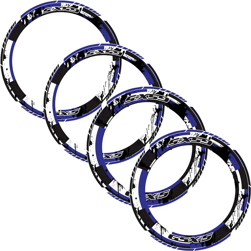 4 X толстый край внешний обод наклейка полоса колеса Светоотражающая s подходит