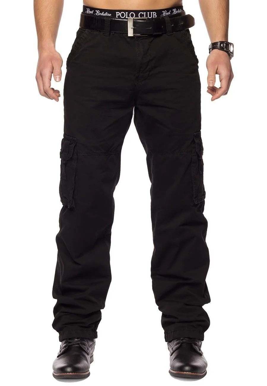 

Men Clothing Cargo Pants Men Pleated Pants Male Fashion Casual Long Pants Outdoor Trousers Men's Side Pockets Daily Pants