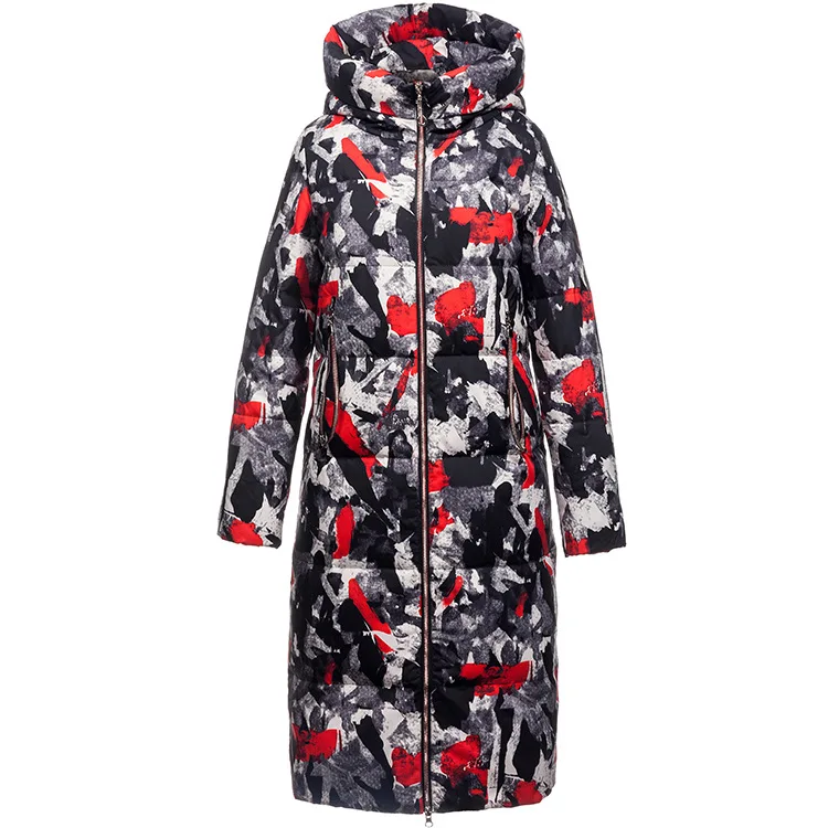 Зимняя женская теплая пуховая куртка новинка 2019 повседневный пуховик с