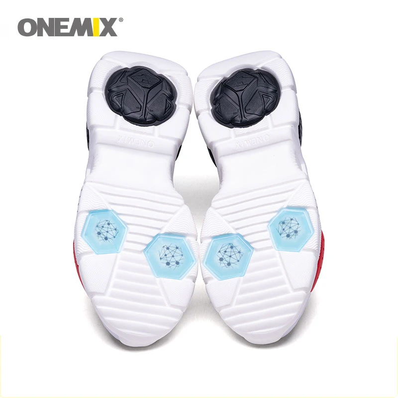 ONEMIX мужские кроссовки технологичный Стиль кожа амортизирующие атлетические для