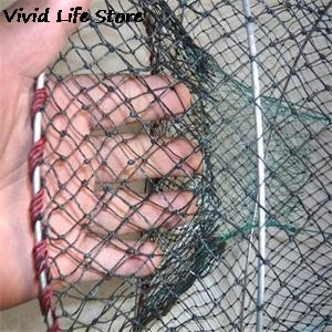 Нейлоновая сетчатая Складная круглая оправа краб креветки приманка ловушка для