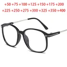Большие очки для чтения с большой оправой пресбиопические очки для мужчин и женщин очки для дальнозоркости с силой + 0,5 + 0,75 + 1,0 + 1,25 до + 4,0