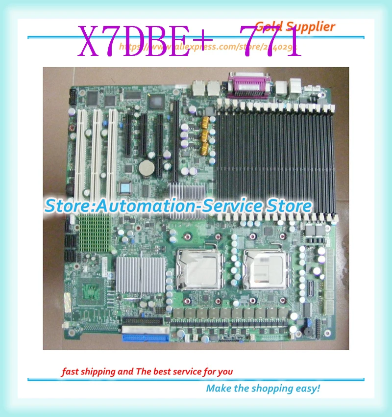 Серверная плата X7DBE + 771 5000P двойная Xeon поддержка четырехъядерного