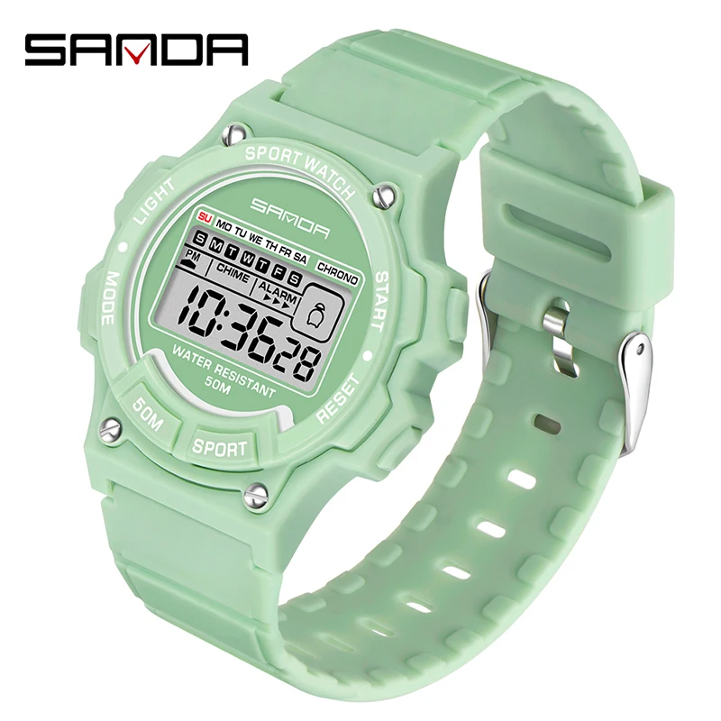 

SANDA Fashion Sport Digital Watch Men Waterproof Outdoor Electronic Clock Man Women Military Wristwatch Relogio Masculino 6020