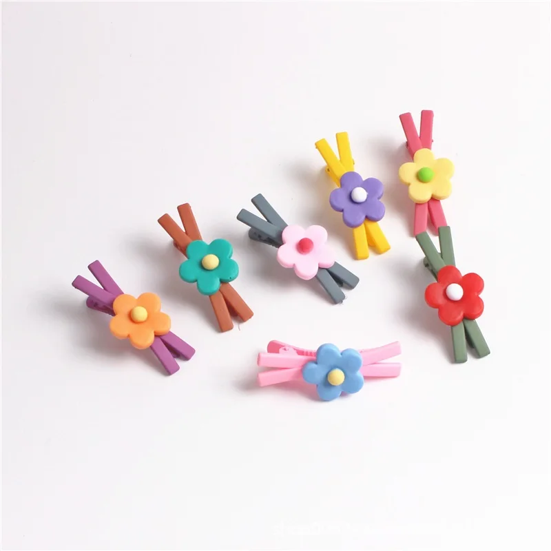 7 шт./лот х-образные заколки карамельный цвет цветок для волос красивый довольно