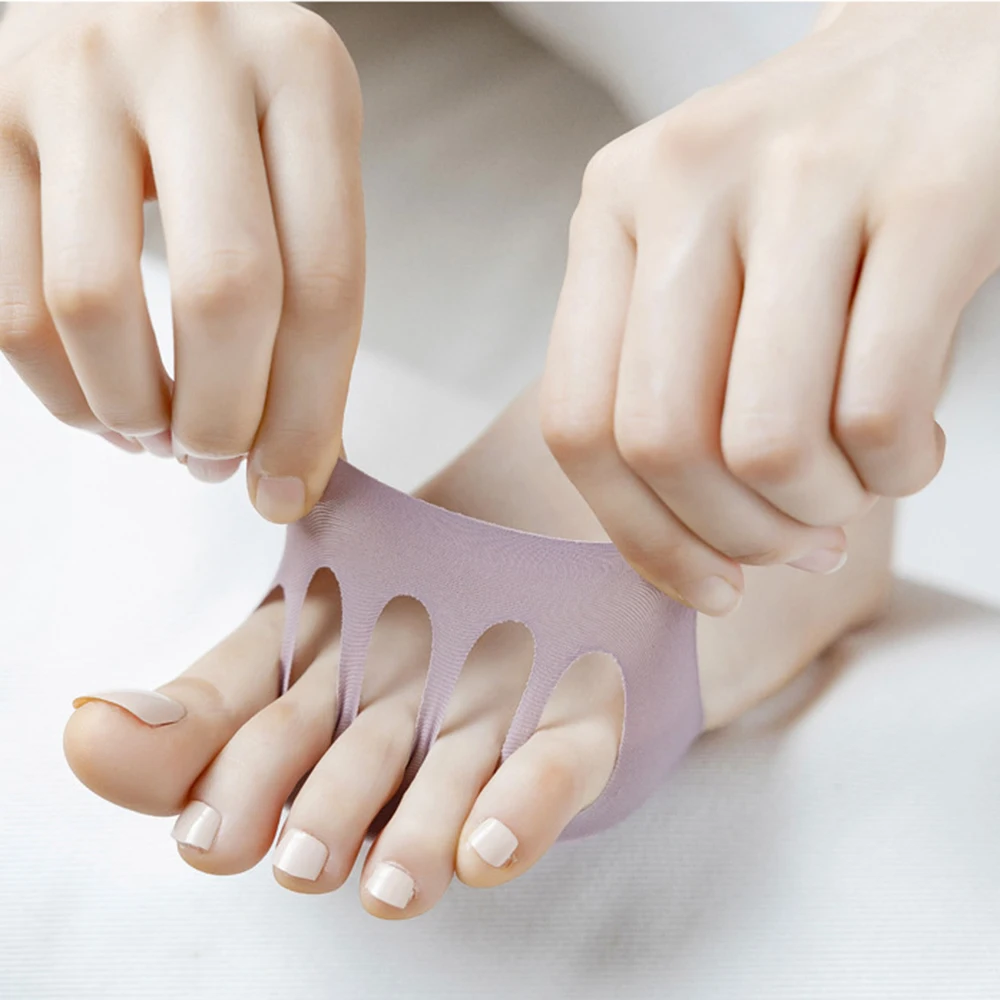 

1pair Forefoot Pad For Women Honeycomb Fabric Forefoot Pads Feet Toes And Arches Protected Comfy Foot Support Foot Care Tool