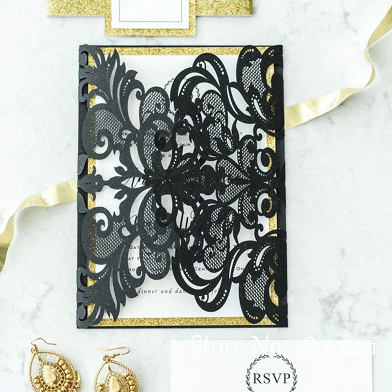 Горячая Распродажа уникальные жемчужные бумажные кружевные свадебные открытки