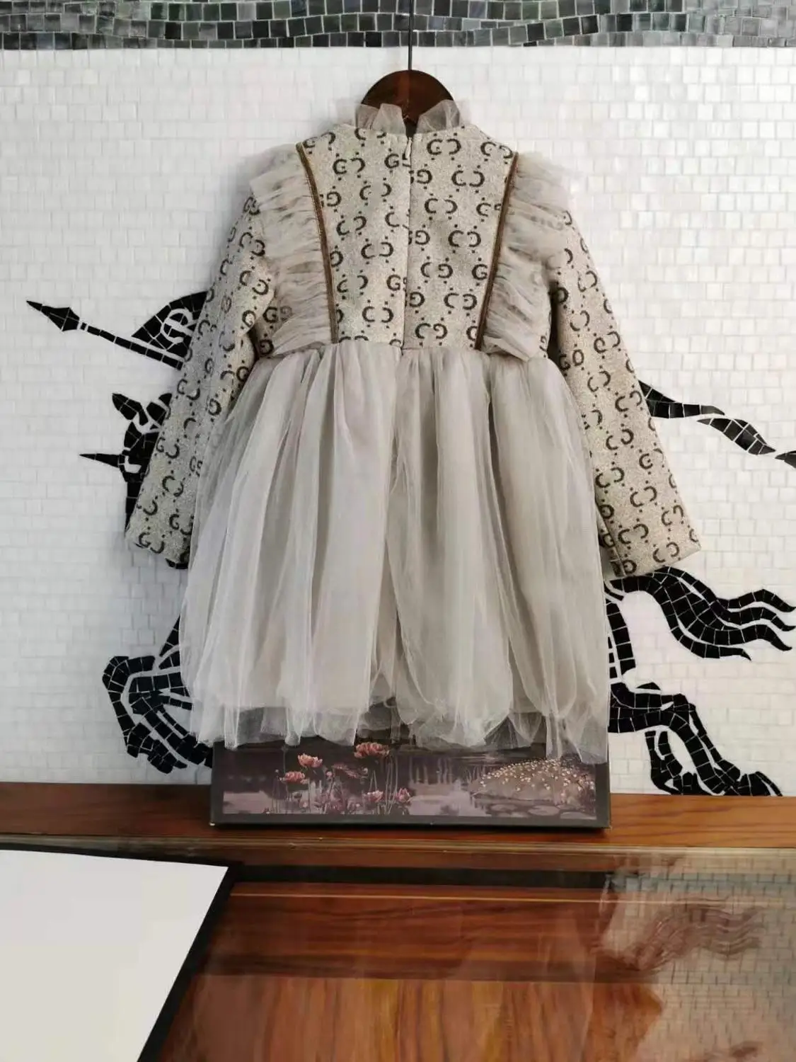 Рождественская одежда для маленьких девочек Детские платья принцессы с длинными