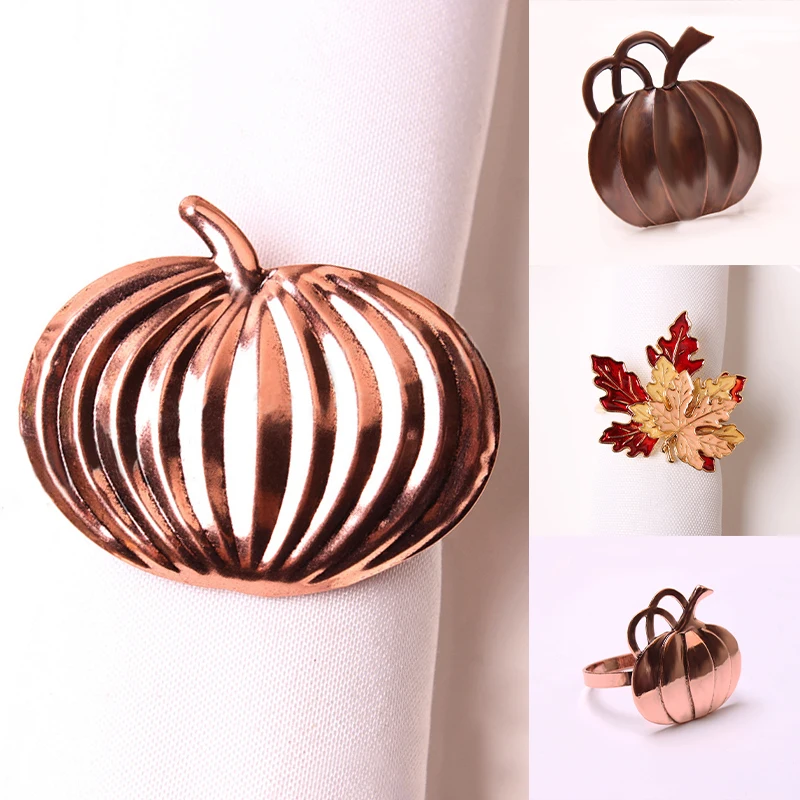 12 видов пряжки для салфеток в виде тыквы бронзовое кольцо на Хэллоуин призрака