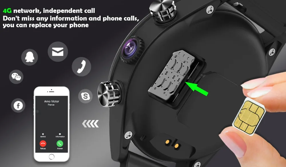 696 KC05 новые модные 4G Смарт-часы 5MP HD камера gps 610 мАч большой емкости батареи водонепроницаемые спортивные Смарт-часы 1 Гб+ 16 Гб