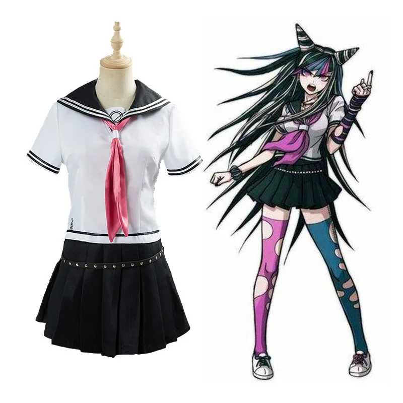 

Anime Dangan Ronpa Mioda Ibuki Cosplay Costume School Uniform Sailor Dresses for Girl