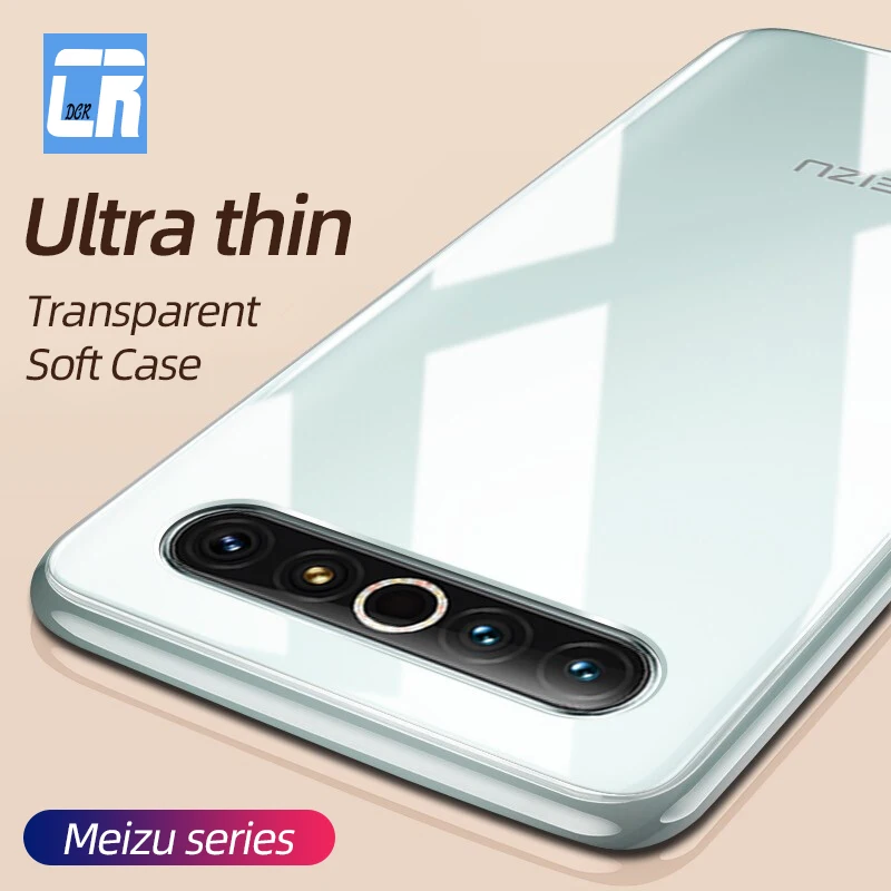 Прозрачный Ультратонкий Мягкий ТПУ чехол для Meizu U10 U20 MX6 17 16s Pro 7 M3 M15 M16 M5s M6S M6 Note 8 9