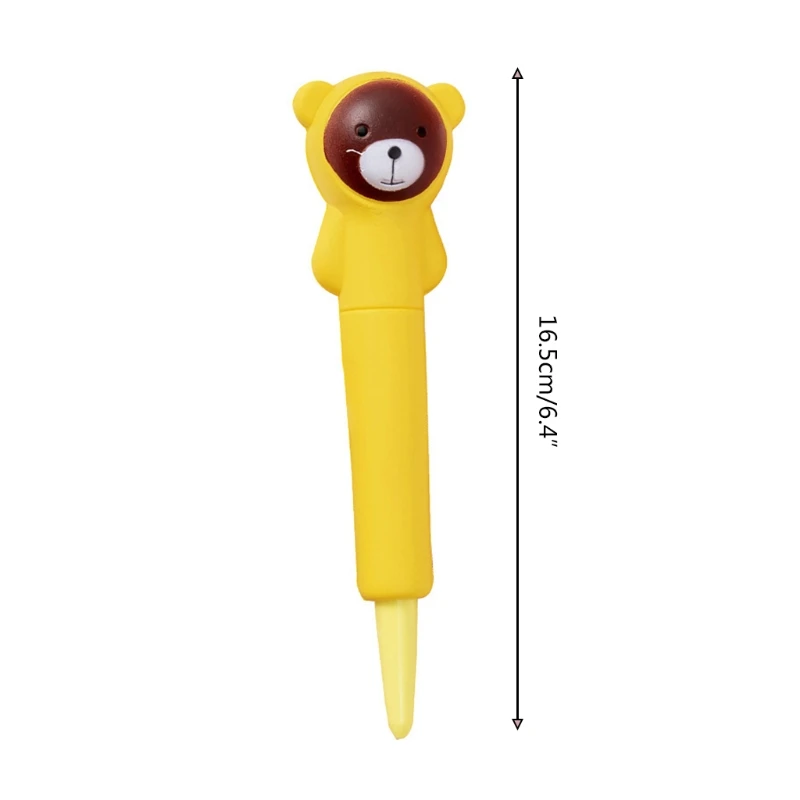 

5 Pcs Lovely Cartoon Gel Pen Novelty Stationery Toy Decompression Toys Relax Mood Ease Tension for Toddlers Students Kid