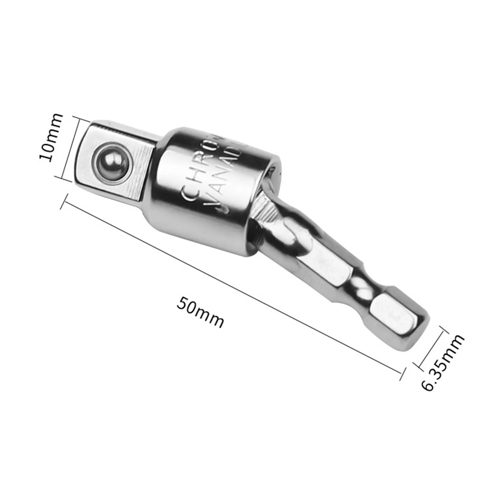 

Electric Drill Socket Adapter for Impact Driver with Hex Shank to Square Socket Drill Bits Rotatable Extension 1/4" 3/8" 1/2"