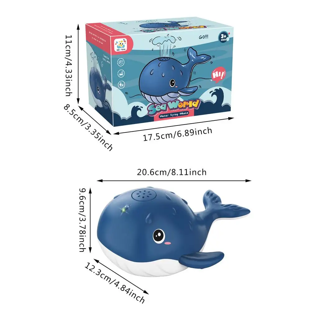 

Baby Bath Flashing Light And Spray Water Whale Toys Water Reaction Flashing Baby Bathroom Toys Lamp Bath Toys As Kids Gift