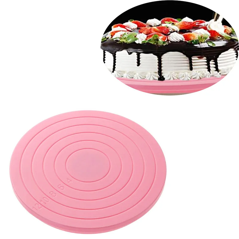 Мини торта вращающаяся платформа окантовка поворотный стол круглый вращающийся