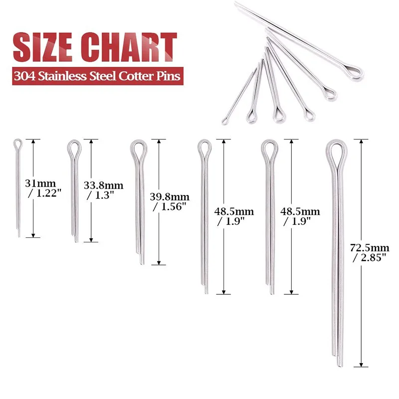 Шплинт крепления набор шплинт Ассортимент и лекарственных средств (FDA 304