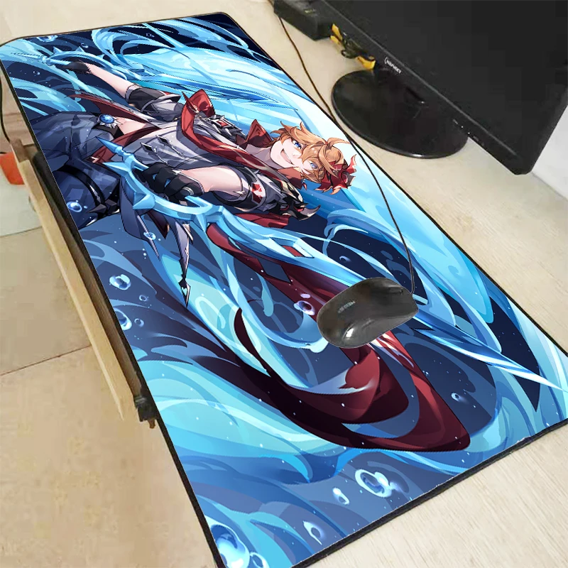 Большой игровой коврик Genshin, татаглия, большой Настольный коврик, игровой коврик Xxl, настольные коврики, большой коврик для мыши, коврик для отдыха 700x300, коврик для мыши «сделай сам»