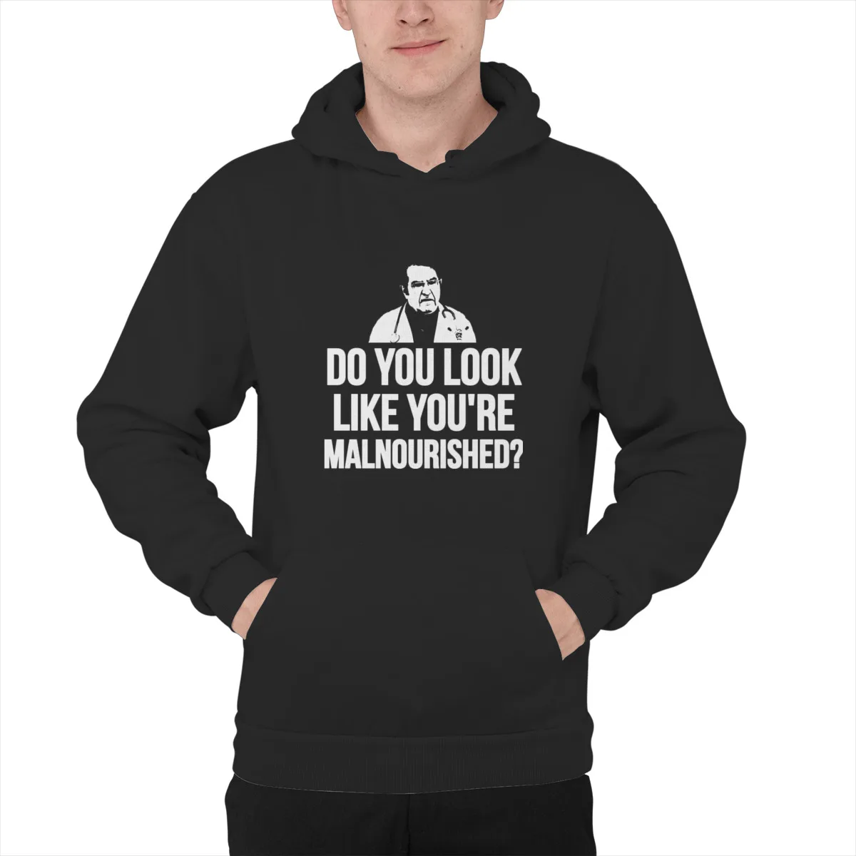 

Men's Hoodie Do You Look Like You're MalnourishedPrint Funny Anime long Sleeve Hood Mens Clothes 41334