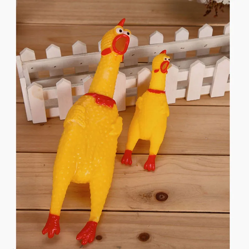 Кричащая курица сжимающая звук игрушка Домашние животные собака кошка