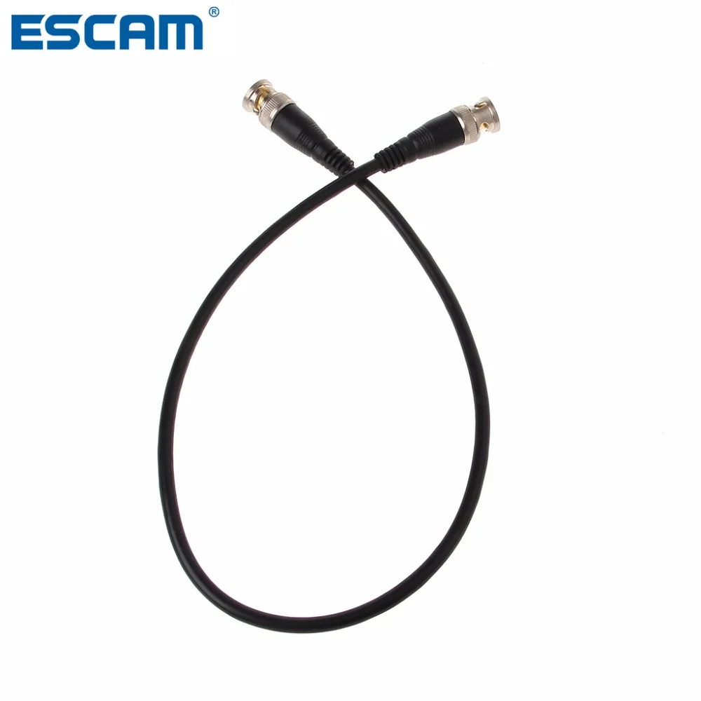 Коаксиальный кабель переходник ESCAM BNC Male к M/M RG59 для камеры