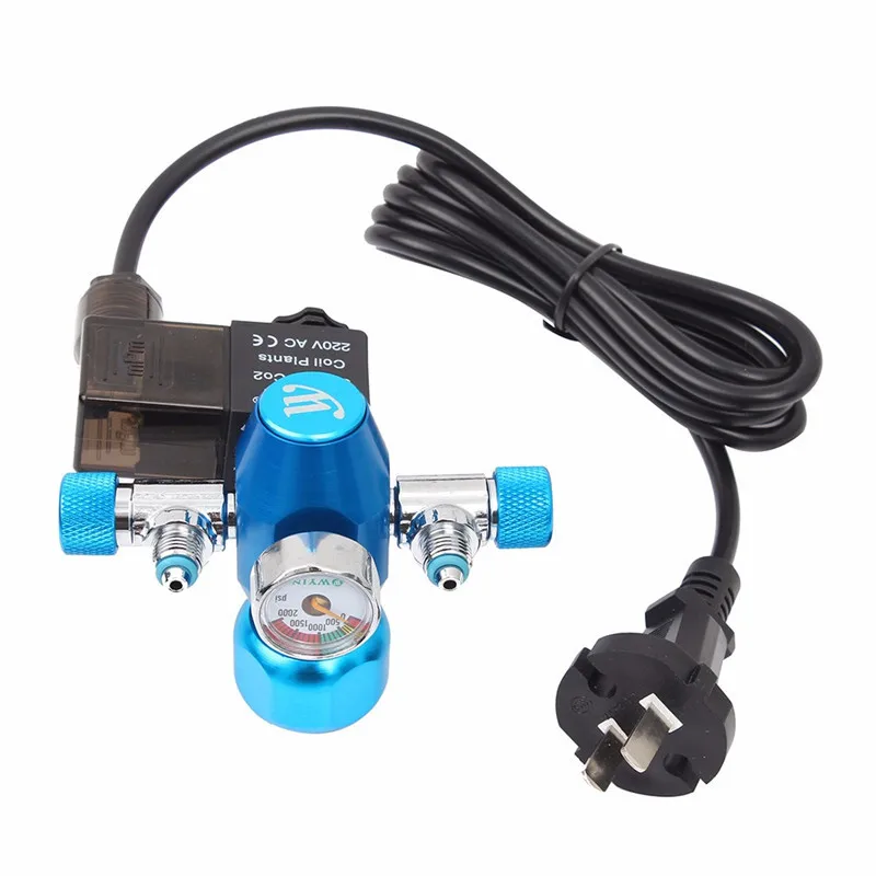 Магнитный соленоидный контрольный клапан 1 комплект аквариумный регулятор CO2 220 В